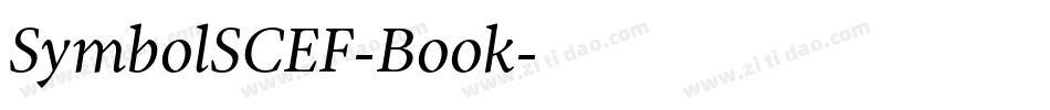 SymbolSCEF-Book字体转换