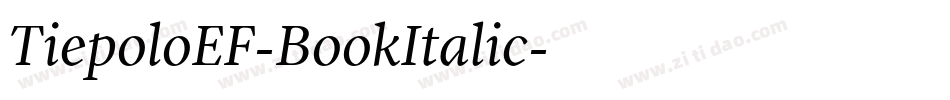 TiepoloEF-BookItalic字体转换
