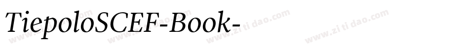TiepoloSCEF-Book字体转换