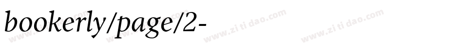 bookerly/page/2字体转换