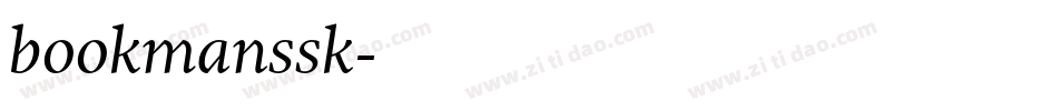 bookmanssk字体转换