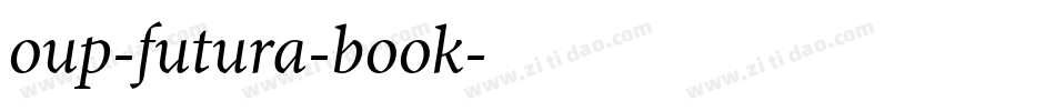 oup-futura-book字体转换