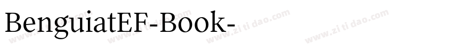BenguiatEF-Book字体转换