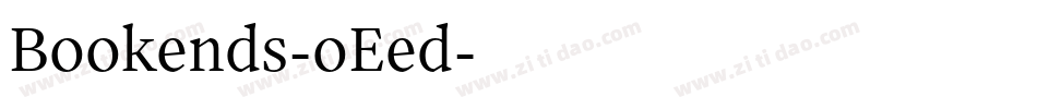Bookends-oEed字体转换
