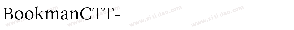 BookmanCTT字体转换