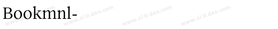 Bookmnl字体转换