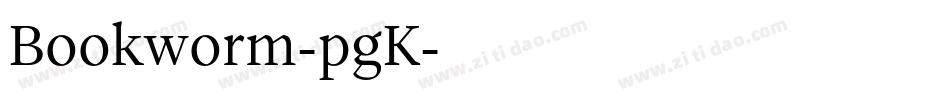 Bookworm-pgK字体转换