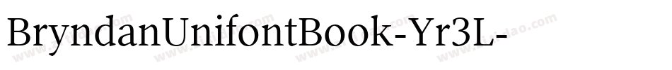 BryndanUnifontBook-Yr3L字体转换