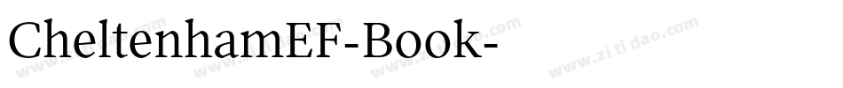 CheltenhamEF-Book字体转换