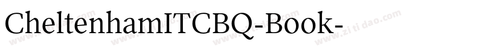CheltenhamITCBQ-Book字体转换