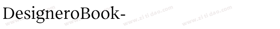 DesigneroBook字体转换 DesigneroBook字体转换