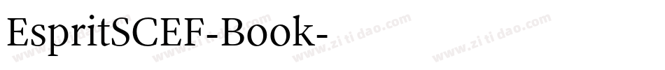 EspritSCEF-Book字体转换