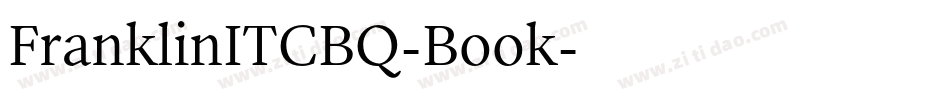FranklinITCBQ-Book字体转换