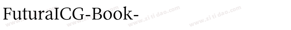 FuturaICG-Book字体转换
