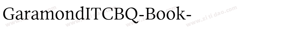 GaramondITCBQ-Book字体转换