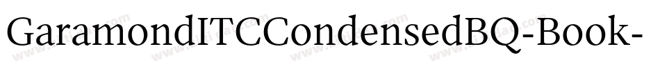GaramondITCCondensedBQ-Book字体转换