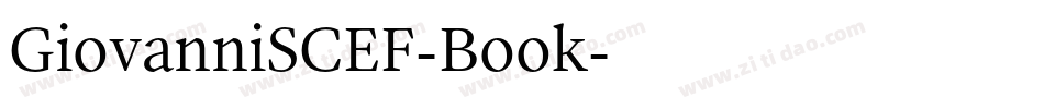 GiovanniSCEF-Book字体转换