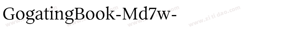 GogatingBook-Md7w字体转换