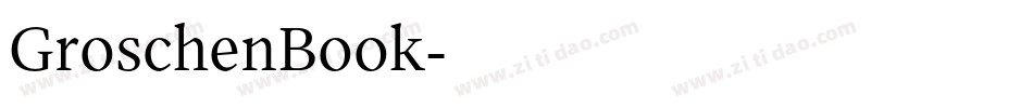 GroschenBook字体转换