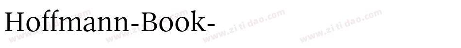 Hoffmann-Book字体转换