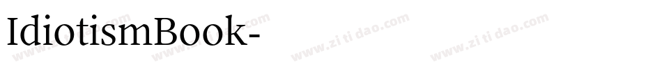 IdiotismBook字体转换