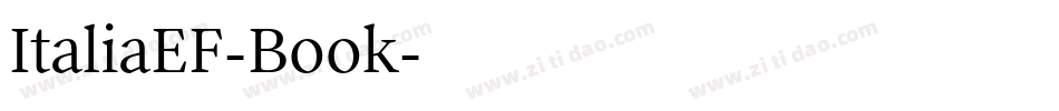 ItaliaEF-Book字体转换