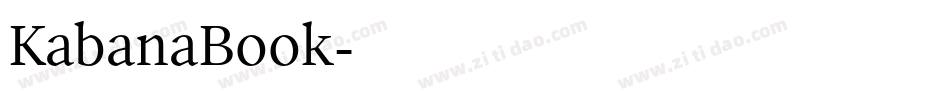 KabanaBook字体转换