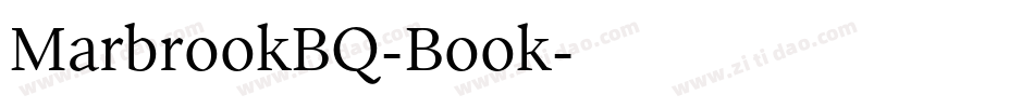 MarbrookBQ-Book字体转换