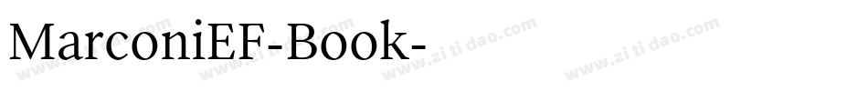 MarconiEF-Book字体转换