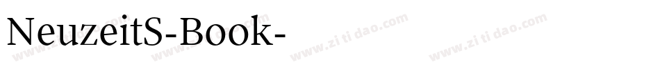 NeuzeitS-Book字体转换