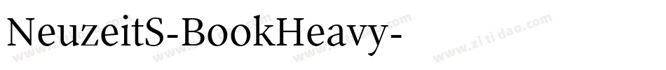NeuzeitS-BookHeavy字体转换
