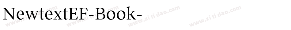 NewtextEF-Book字体转换