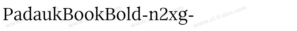 PadaukBookBold-n2xg字体转换