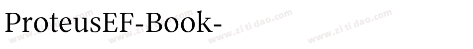 ProteusEF-Book字体转换