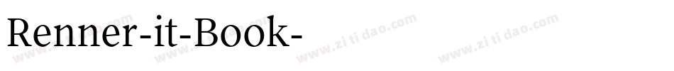 Renner-it-Book字体转换