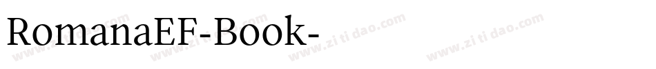RomanaEF-Book字体转换