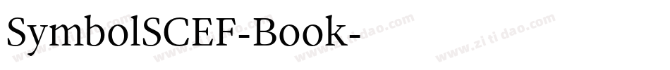 SymbolSCEF-Book字体转换