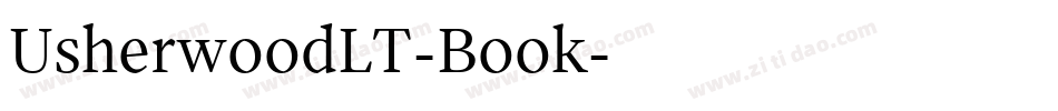 UsherwoodLT-Book字体转换