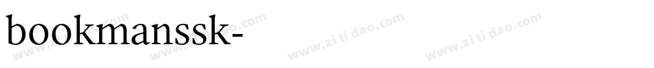 bookmanssk字体转换