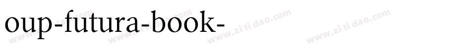 oup-futura-book字体转换