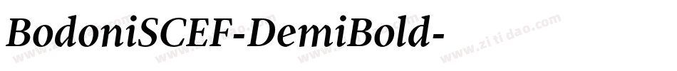BodoniSCEF-DemiBold字体转换