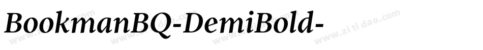 BookmanBQ-DemiBold字体转换