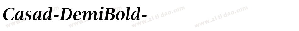 Casad-DemiBold字体转换