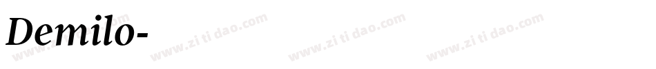 Demilo字体转换