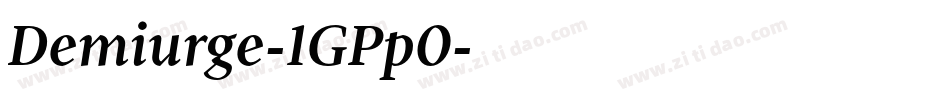 Demiurge-1GPp0字体转换