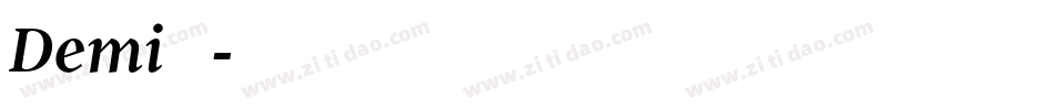 Demi转换器字体转换