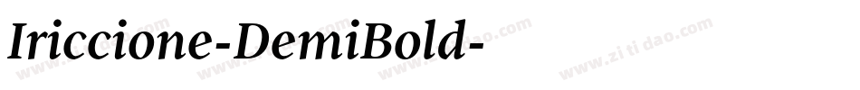 Iriccione-DemiBold字体转换