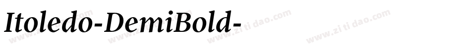 Itoledo-DemiBold字体转换