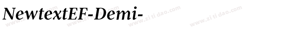 NewtextEF-Demi字体转换