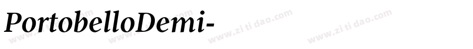 PortobelloDemi字体转换